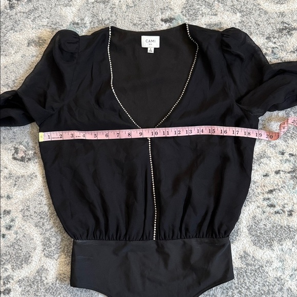 Cami NYC Ingrid Crystal Silk Bodysuit - Picture 6 of 11